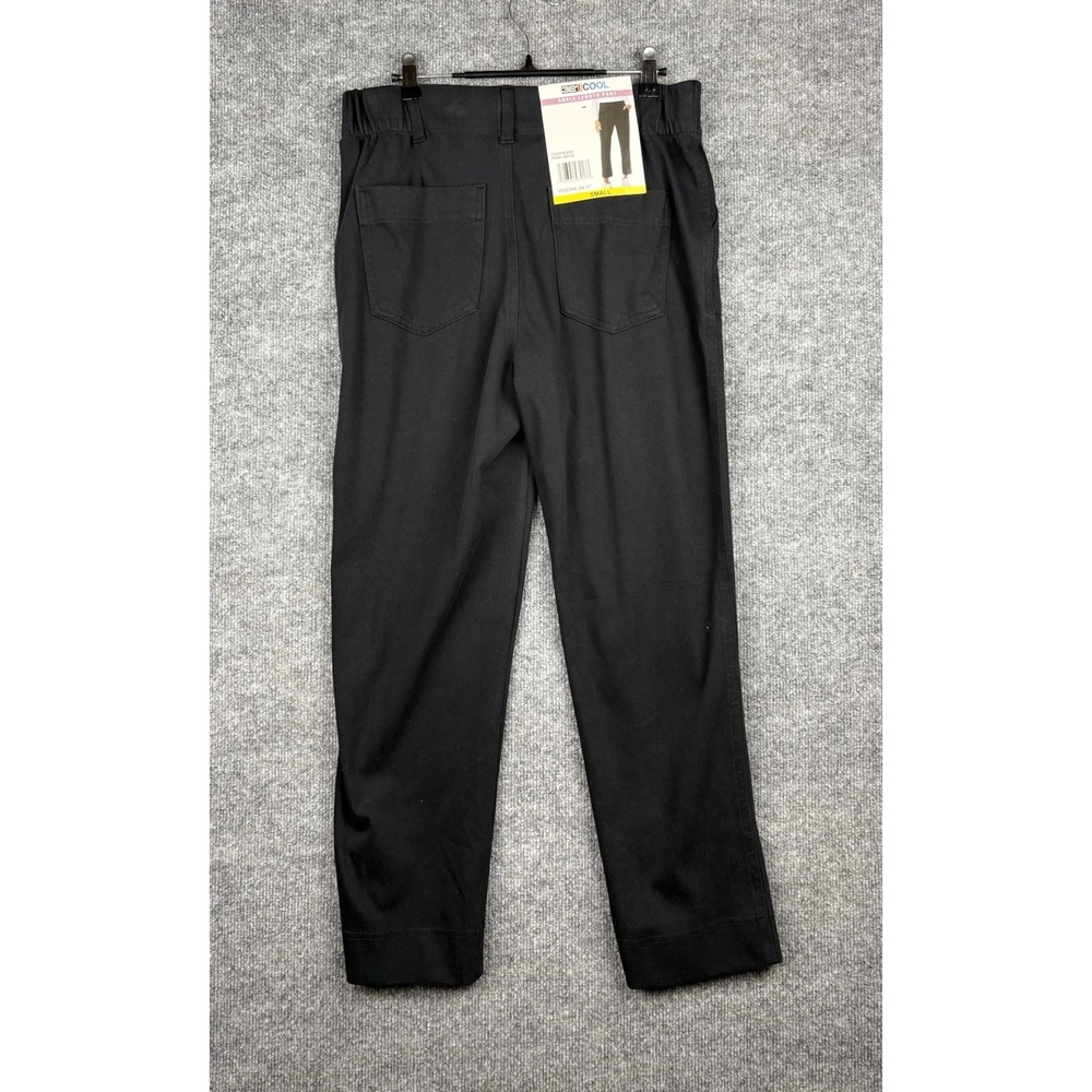 32 Degrees Cool Womens Small Black Twill Ankle Pants Stretch 26.75" NWT